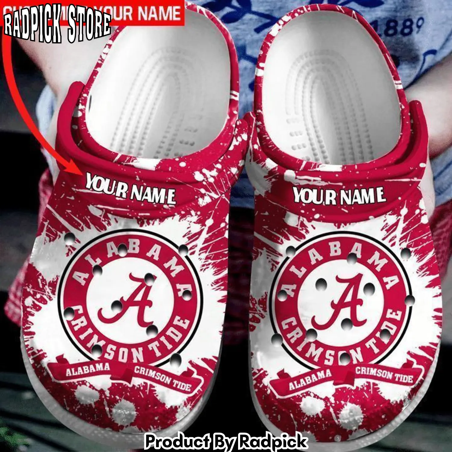 Radpick alabama football clog crocss shoes rp6528293